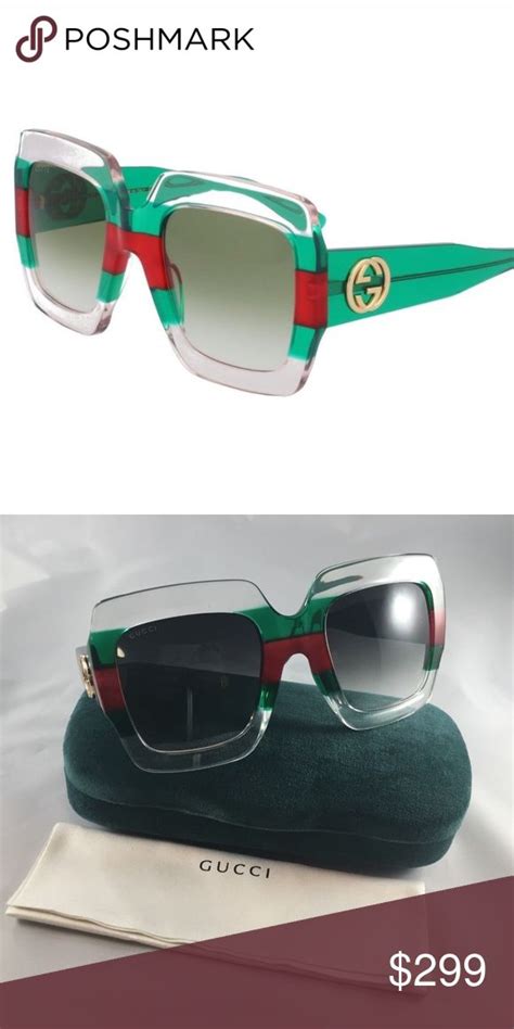 gucci left green right red|red and green Gucci shades.